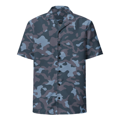 Ukrainian Special Police Dubok Amoeba Blue Urban CAMO Unisex button shirt - Button Shirt