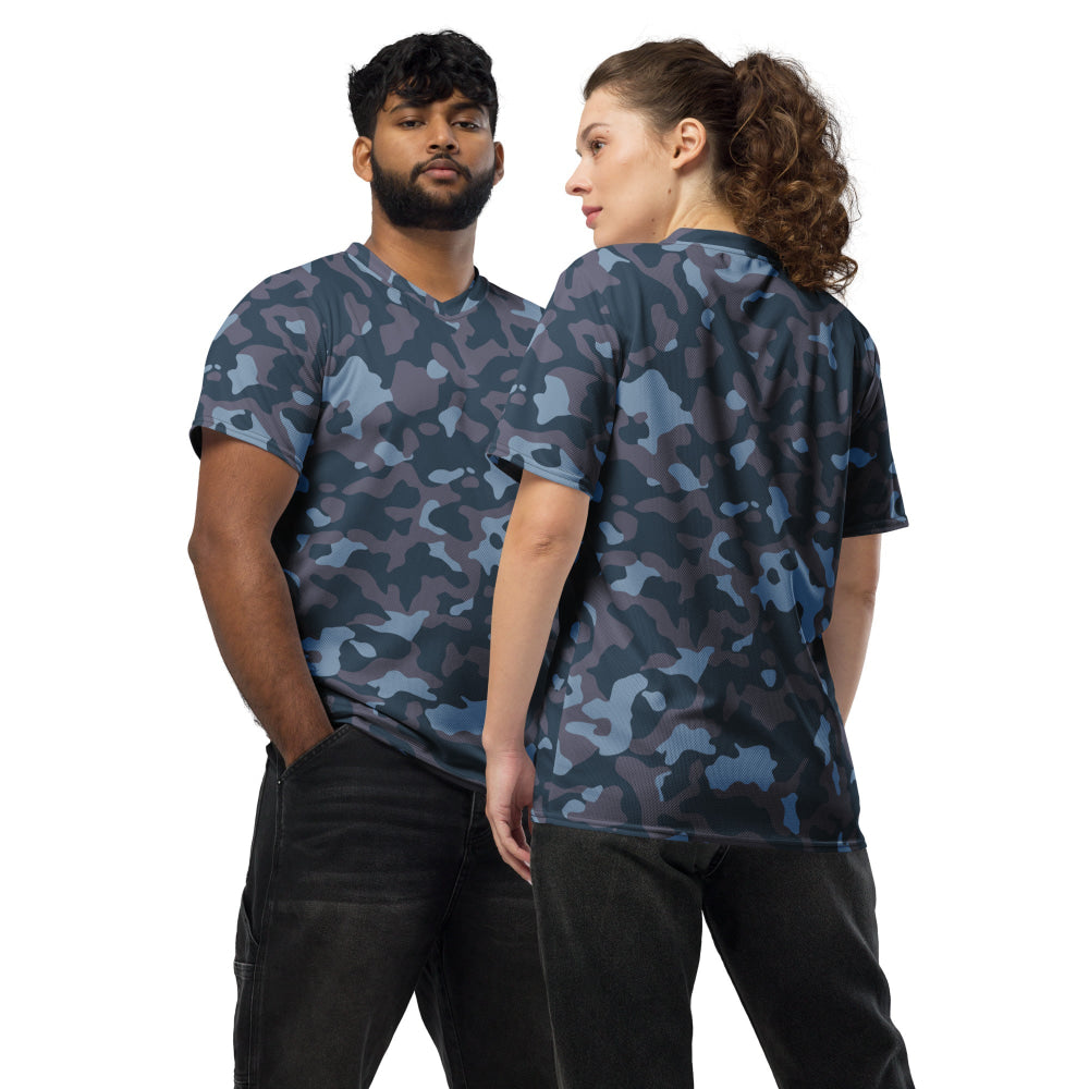 Ukrainian Special Police Dubok Amoeba Blue Urban CAMO unisex sports jersey - 2XS - Unisex Sports Jersey