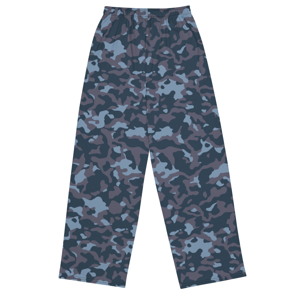 Ukrainian Special Police Dubok Amoeba Blue Urban CAMO unisex wide-leg pants - Unisex Wide-Leg Pants