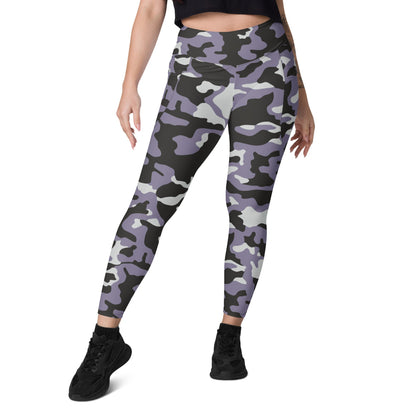 Ukrainian Special Police Dubok Amoeba Urban CAMO Leggings with pockets - Womens With Pockets