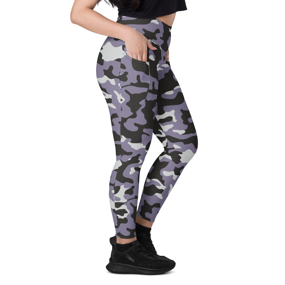 Ukrainian Special Police Dubok Amoeba Urban CAMO Leggings with pockets - Womens With Pockets