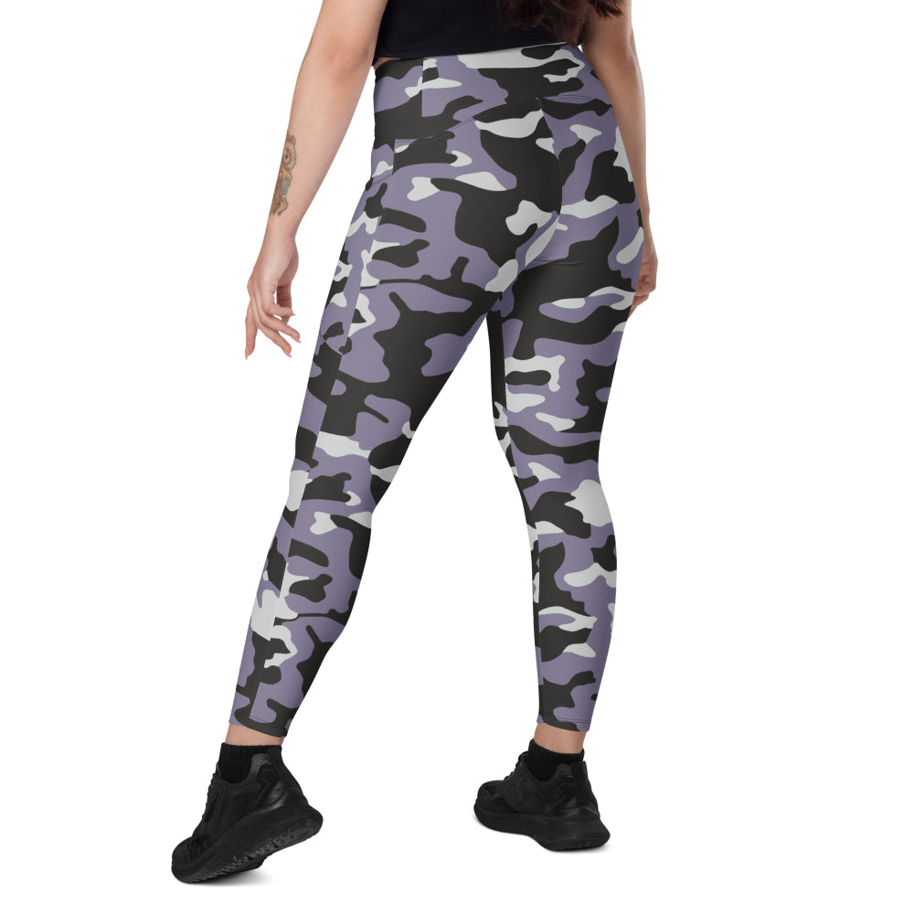 Ukrainian Special Police Dubok Amoeba Urban CAMO Leggings with pockets - Womens With Pockets