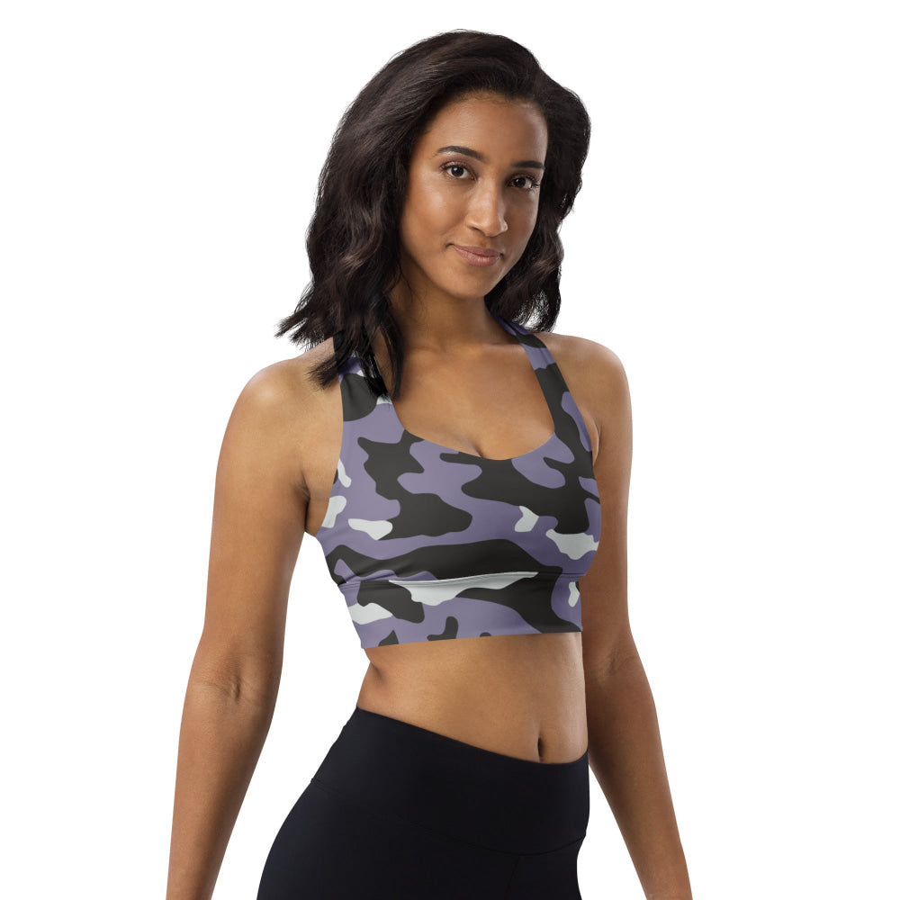 Ukrainian Special Police Dubok Amoeba Urban CAMO Longline sports bra - Womens Sports Bra