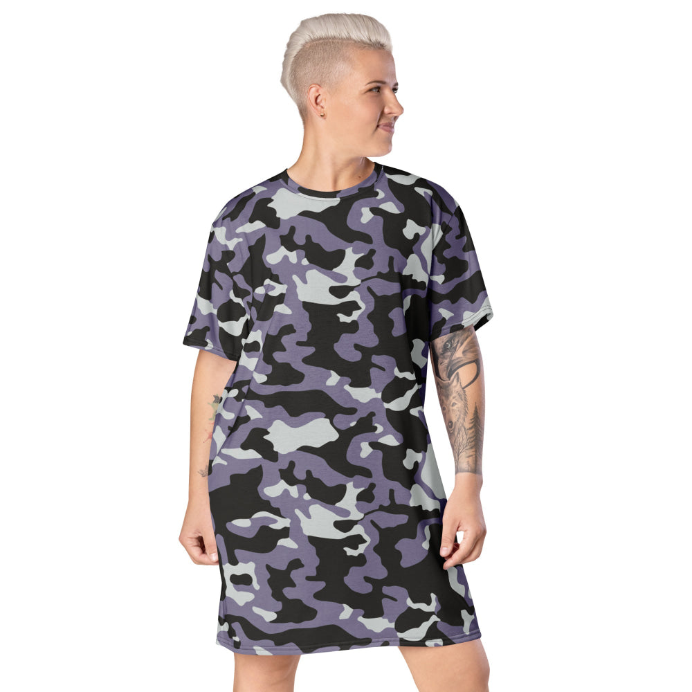 Ukrainian Special Police Dubok Amoeba Urban CAMO T-shirt dress - 2XS - Womens T-Shirt Dress