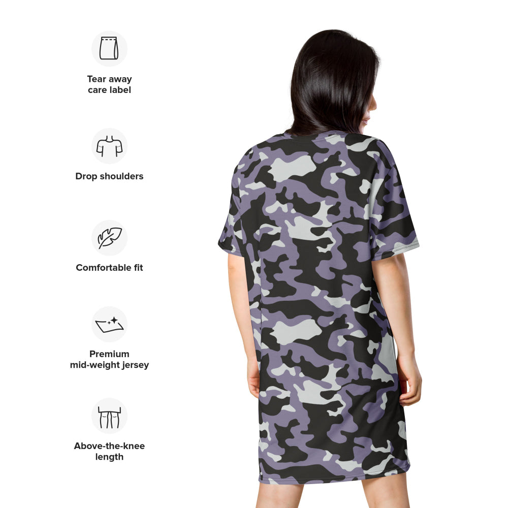 Ukrainian Special Police Dubok Amoeba Urban CAMO T-shirt dress - Womens T-Shirt Dress