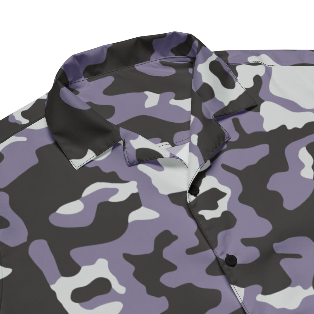 Ukrainian Special Police Dubok Amoeba Urban CAMO Unisex button shirt - Button Shirt