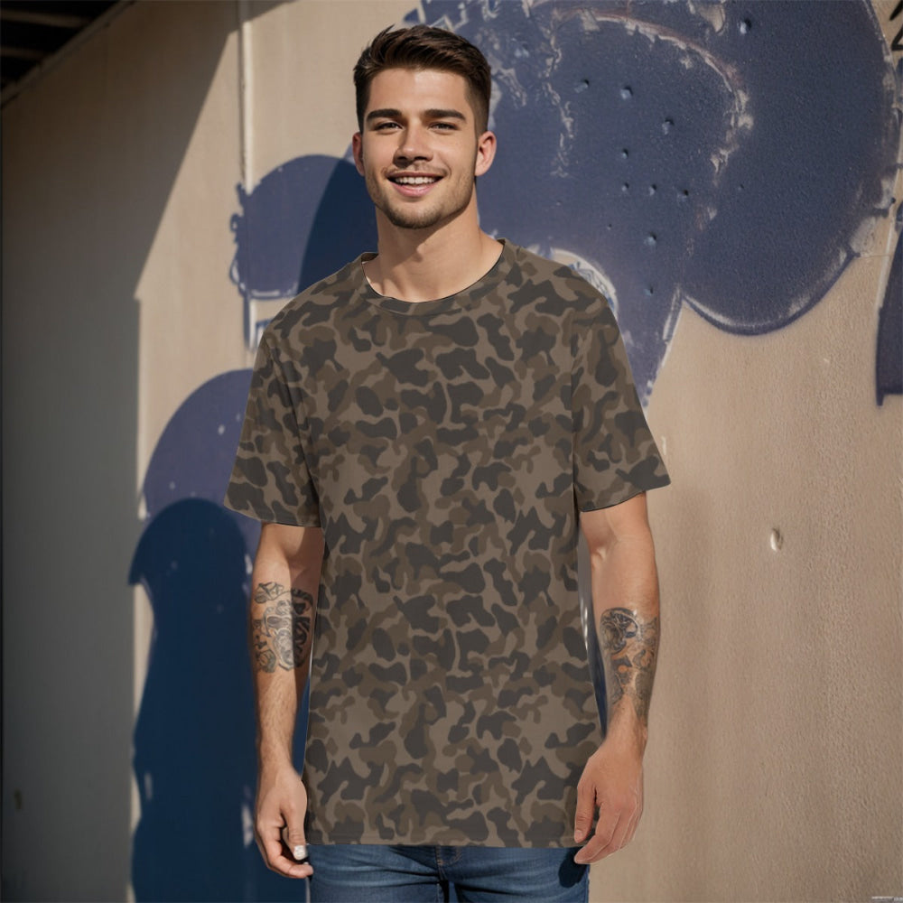 Ukrainian TTsKO Bytan Mountain CAMO Men’s 100% Cotton T-Shirt - XS / White - Mens