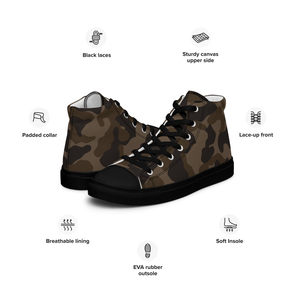 Ukrainian TTsKO Bytan Mountain CAMO Men’s high top canvas shoes - Mens High Top Canvas Shoes