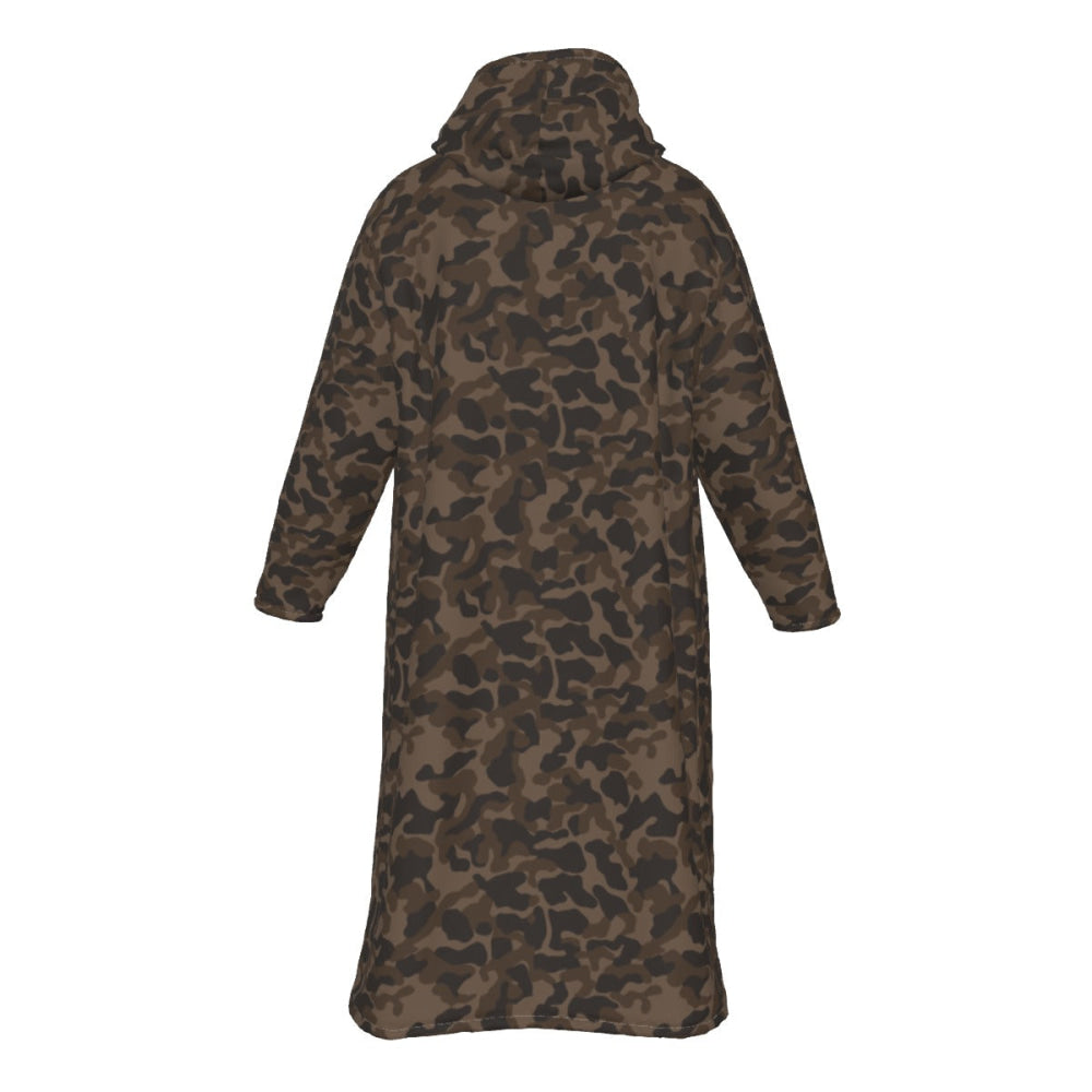 Ukrainian TTsKO Bytan Mountain CAMO Men’s Sherpa Zip Up Long Coat - Mens