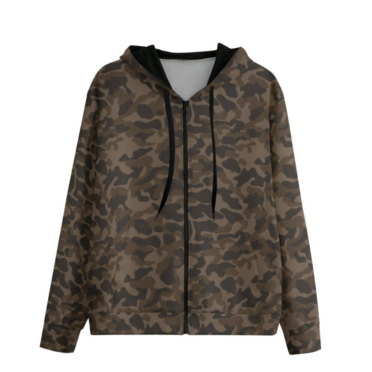 Ukrainian TTsKO Bytan Mountain CAMO Unisex 100% Cotton Zip Hoodie - XS / White