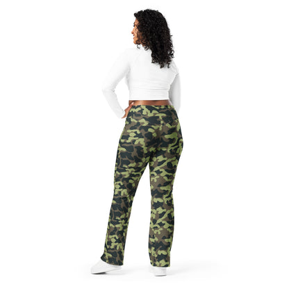 Ukrainian TTsKO Bytan Woodland CAMO Flare leggings - Womens Leggings