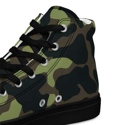 Ukrainian TTsKO Bytan Woodland CAMO Men’s high top canvas shoes - Mens High Top Canvas Shoes