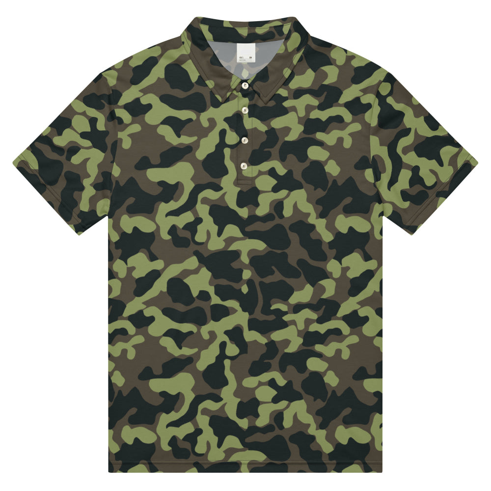 Ukrainian TTsKO Bytan Woodland CAMO Men’s slim fit polo - XS - Mens Slim Fit Polo