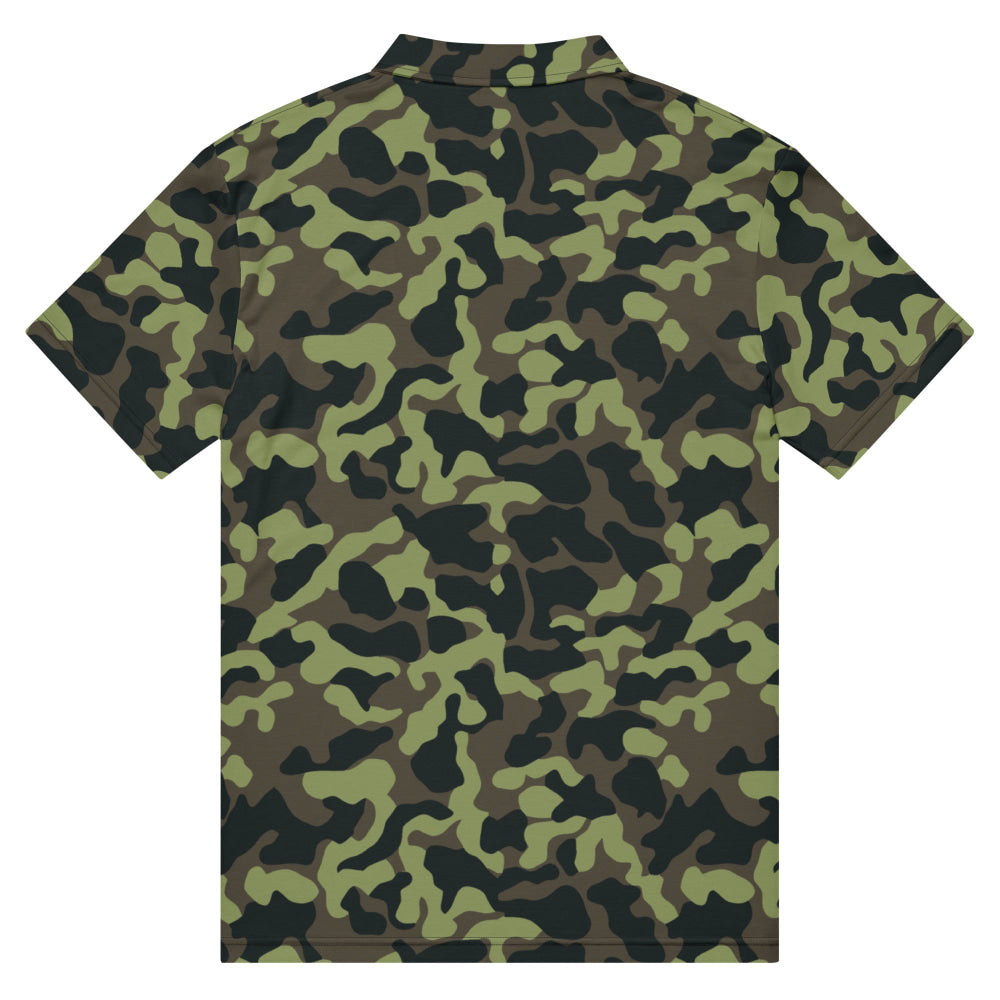 Ukrainian TTsKO Bytan Woodland CAMO Men’s slim fit polo - Mens Slim Fit Polo