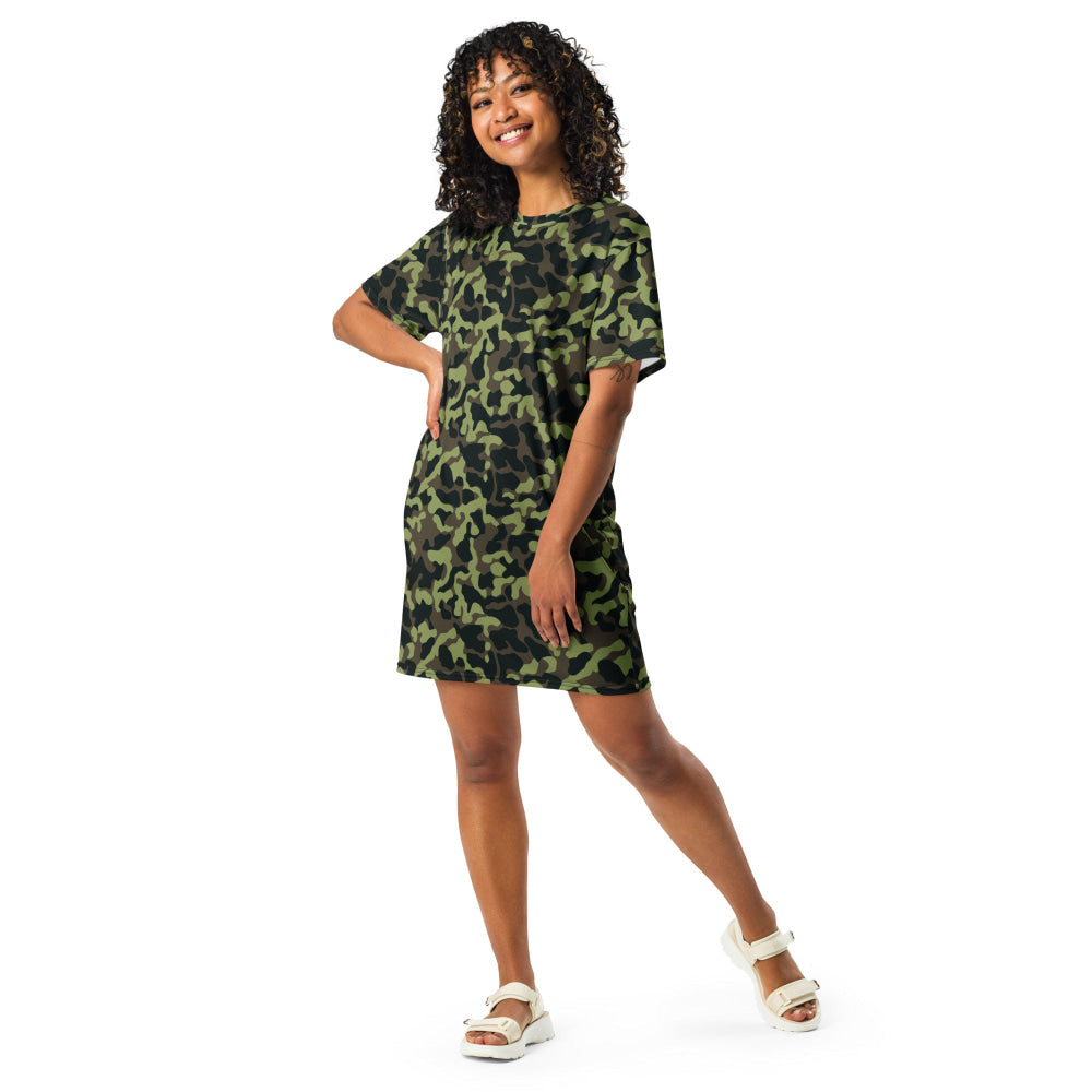 Ukrainian TTsKO Bytan Woodland CAMO T-shirt dress - Womens T-Shirt Dress