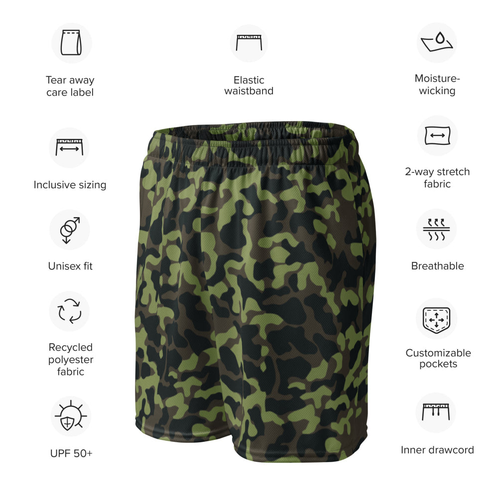 Ukrainian TTsKO Bytan Woodland CAMO Unisex mesh shorts - Mesh Shorts