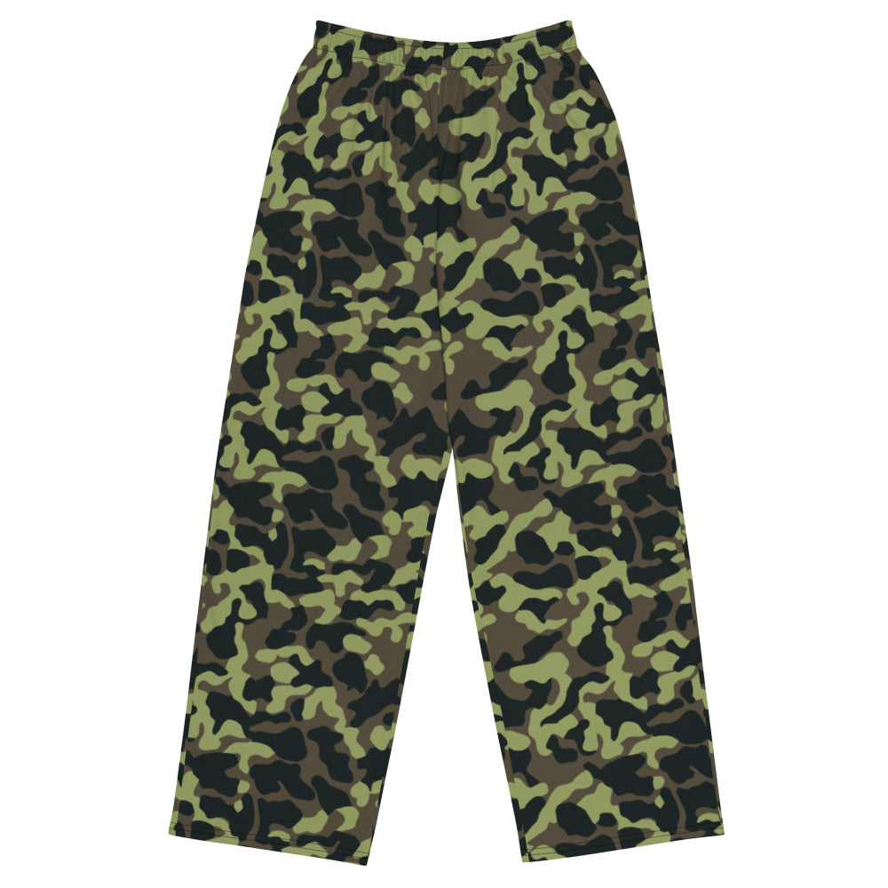 Ukrainian TTsKO Bytan Woodland CAMO unisex wide-leg pants - 2XS - Unisex Wide-Leg Pants