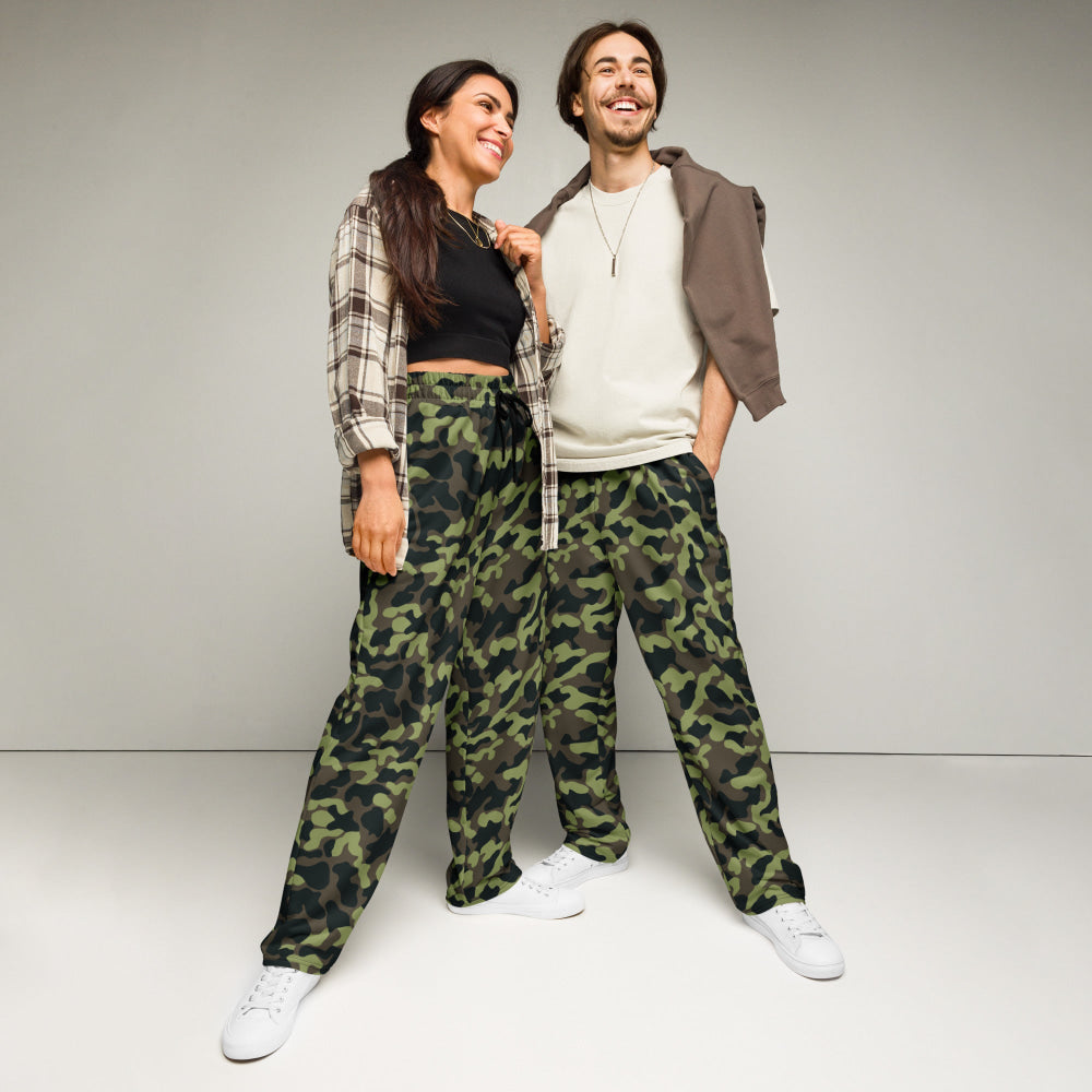 Ukrainian TTsKO Bytan Woodland CAMO Wide-leg joggers - 2XS - Unisex Joggers