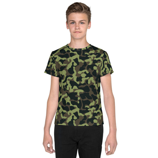 Ukrainian TTsKO Bytan Woodland CAMO Youth crew neck t-shirt - 8 - Crew Neck T-shirt