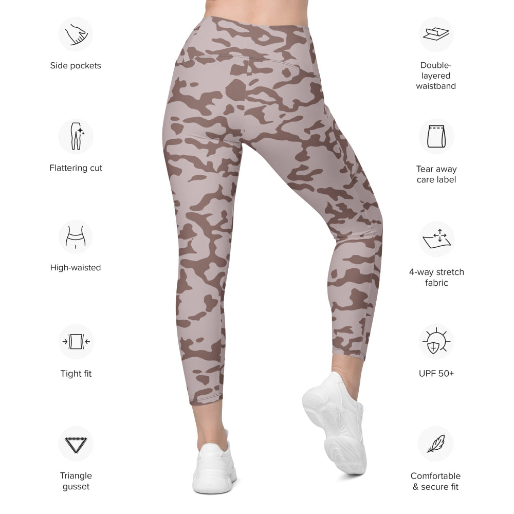 Ukrainian TTsKO Two-Color Desert CAMO Leggings with pockets - Womens With Pockets