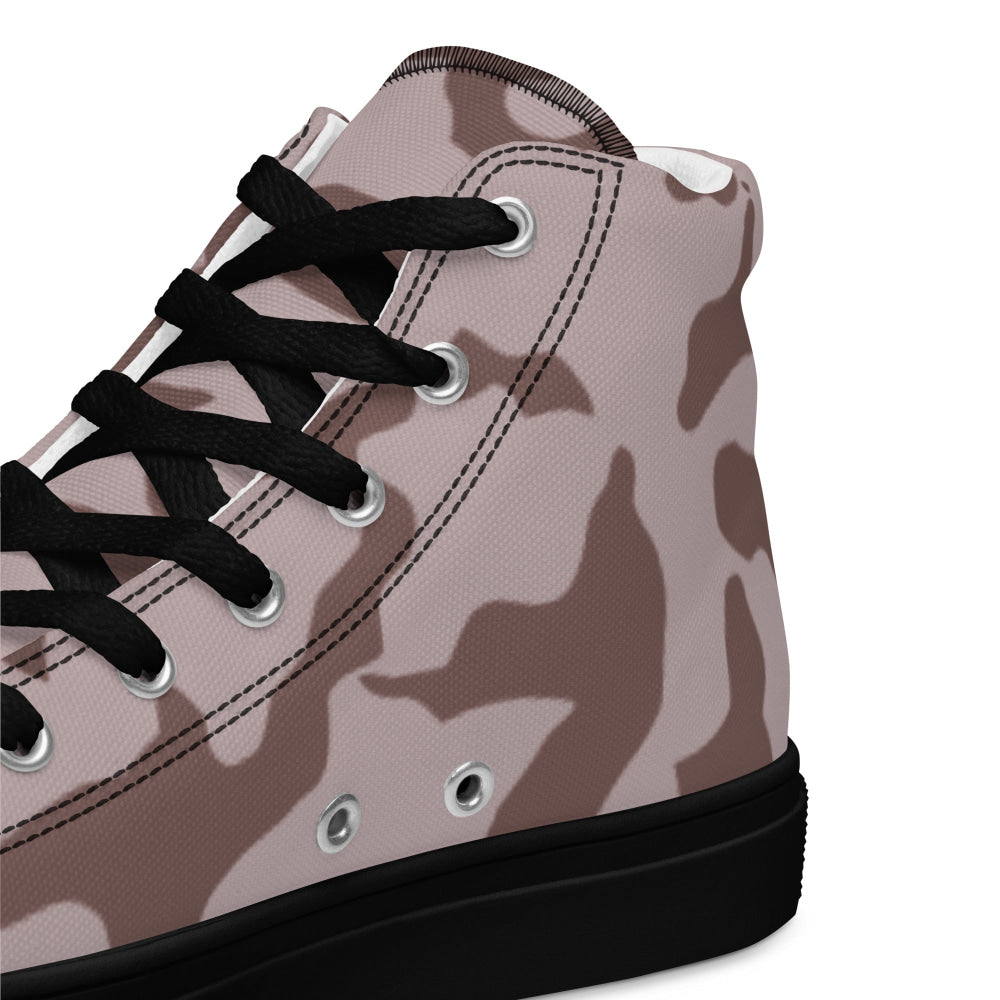 Ukrainian TTsKO Two-Color Desert CAMO Men’s high top canvas shoes - Mens High Top Canvas Shoes