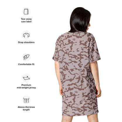 Ukrainian TTsKO Two-Color Desert CAMO T-shirt dress - Womens T-Shirt Dress