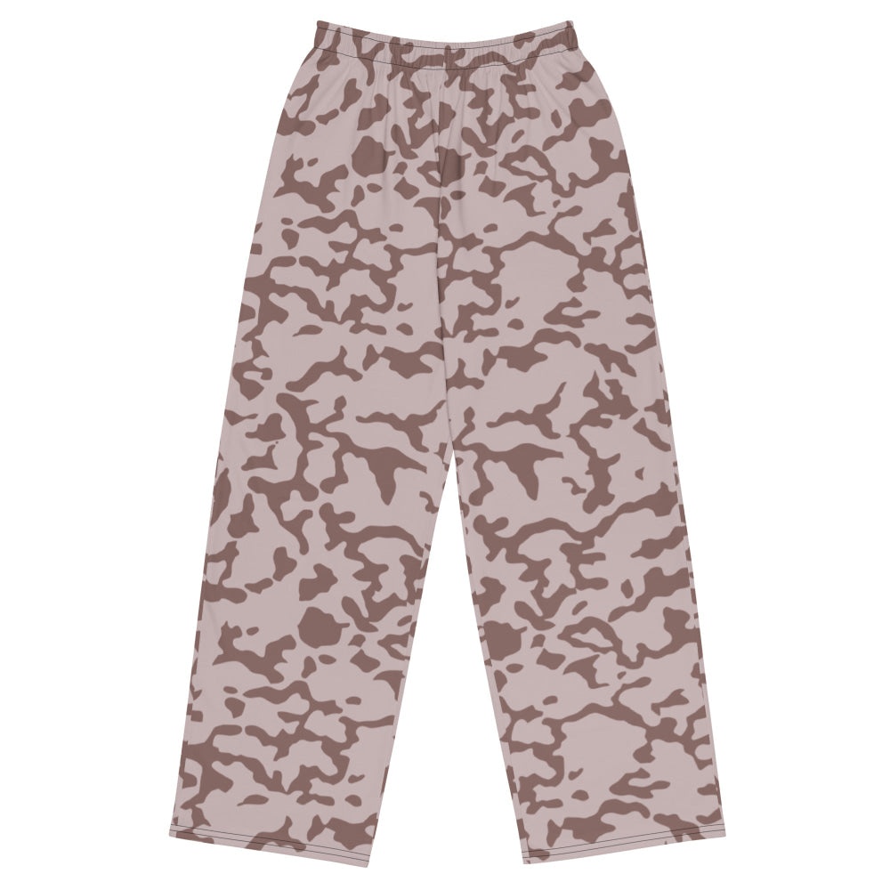 Ukrainian TTsKO Two-Color Desert CAMO unisex wide-leg pants - 2XS - Unisex Wide-Leg Pants