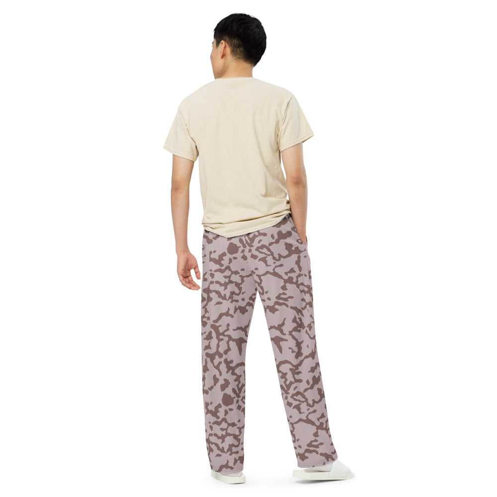 Ukrainian TTsKO Two-Color Desert CAMO unisex wide-leg pants - Unisex Wide-Leg Pants