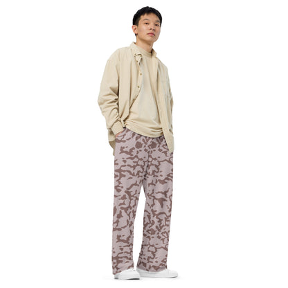 Ukrainian TTsKO Two-Color Desert CAMO unisex wide-leg pants - Unisex Wide-Leg Pants