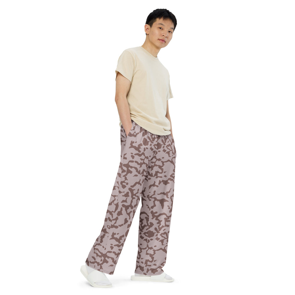 Ukrainian TTsKO Two-Color Desert CAMO unisex wide-leg pants - Unisex Wide-Leg Pants