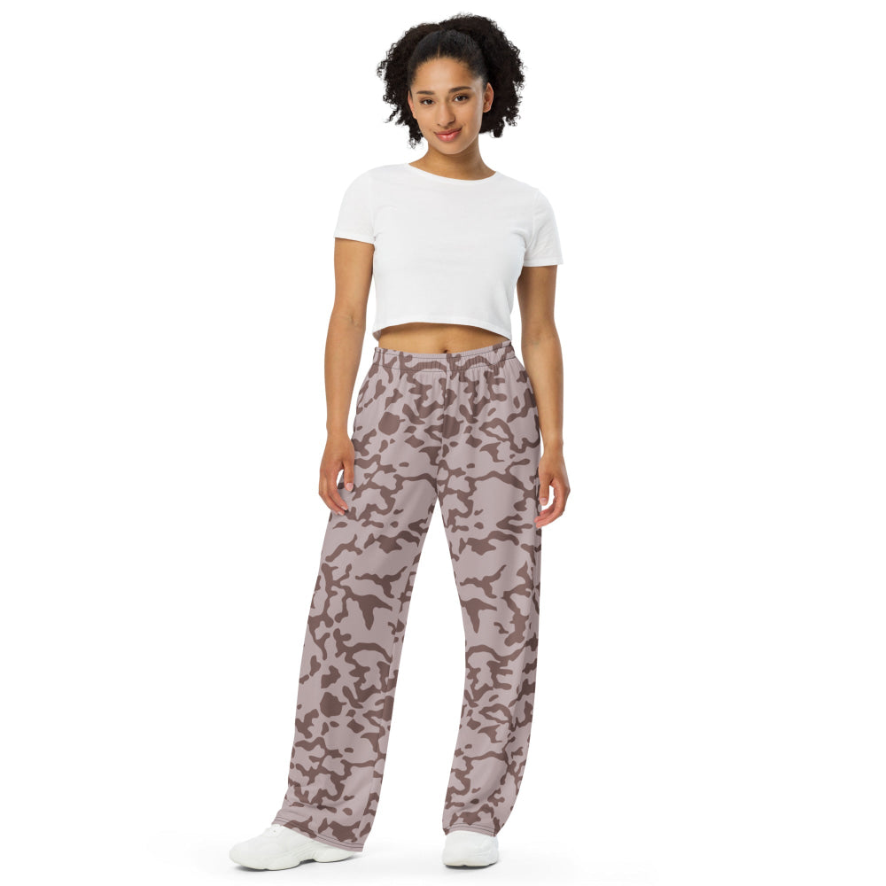 Ukrainian TTsKO Two-Color Desert CAMO unisex wide-leg pants - Unisex Wide-Leg Pants