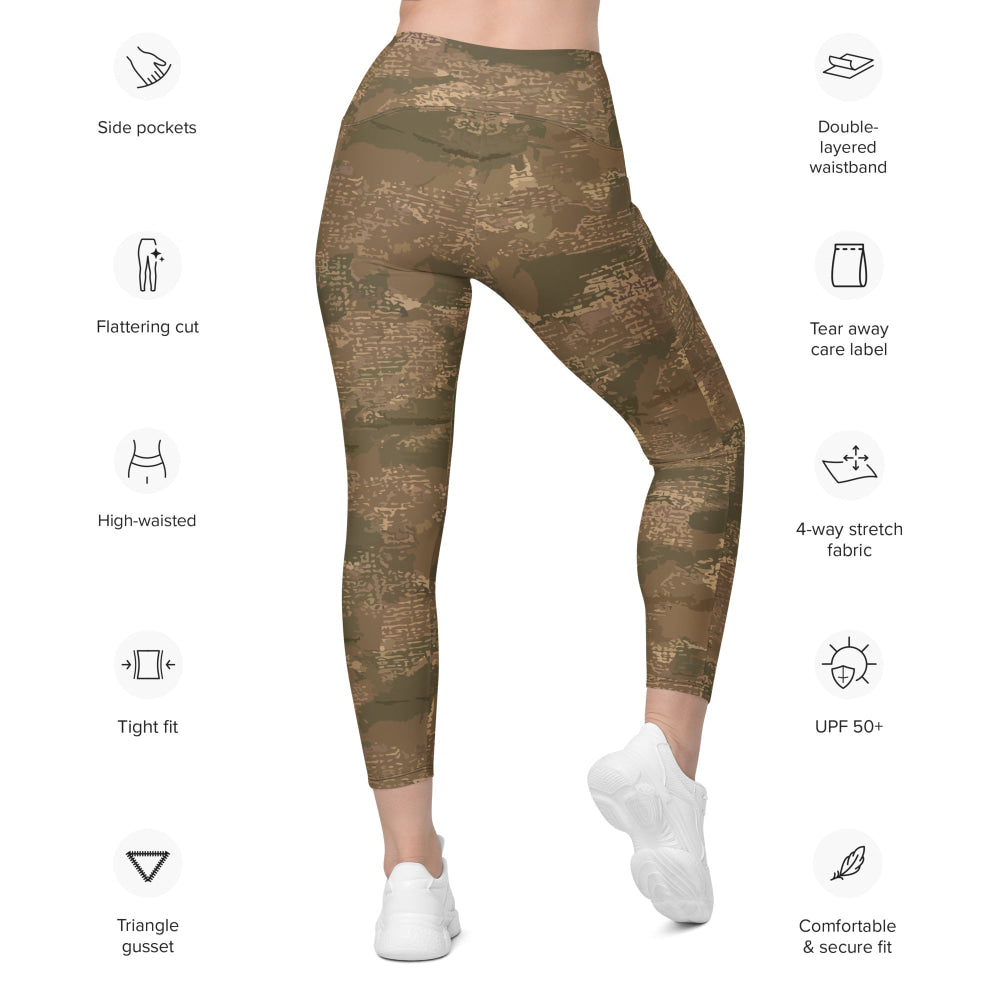 Ukrainian Varan CAMO Leggings with pockets - Womens With Pockets