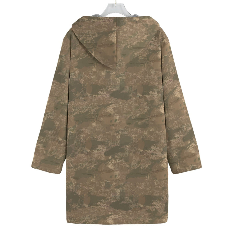 Ukrainian Varan CAMO Men’s Canvas Horn Buckle Fleece Windbreaker - Mens