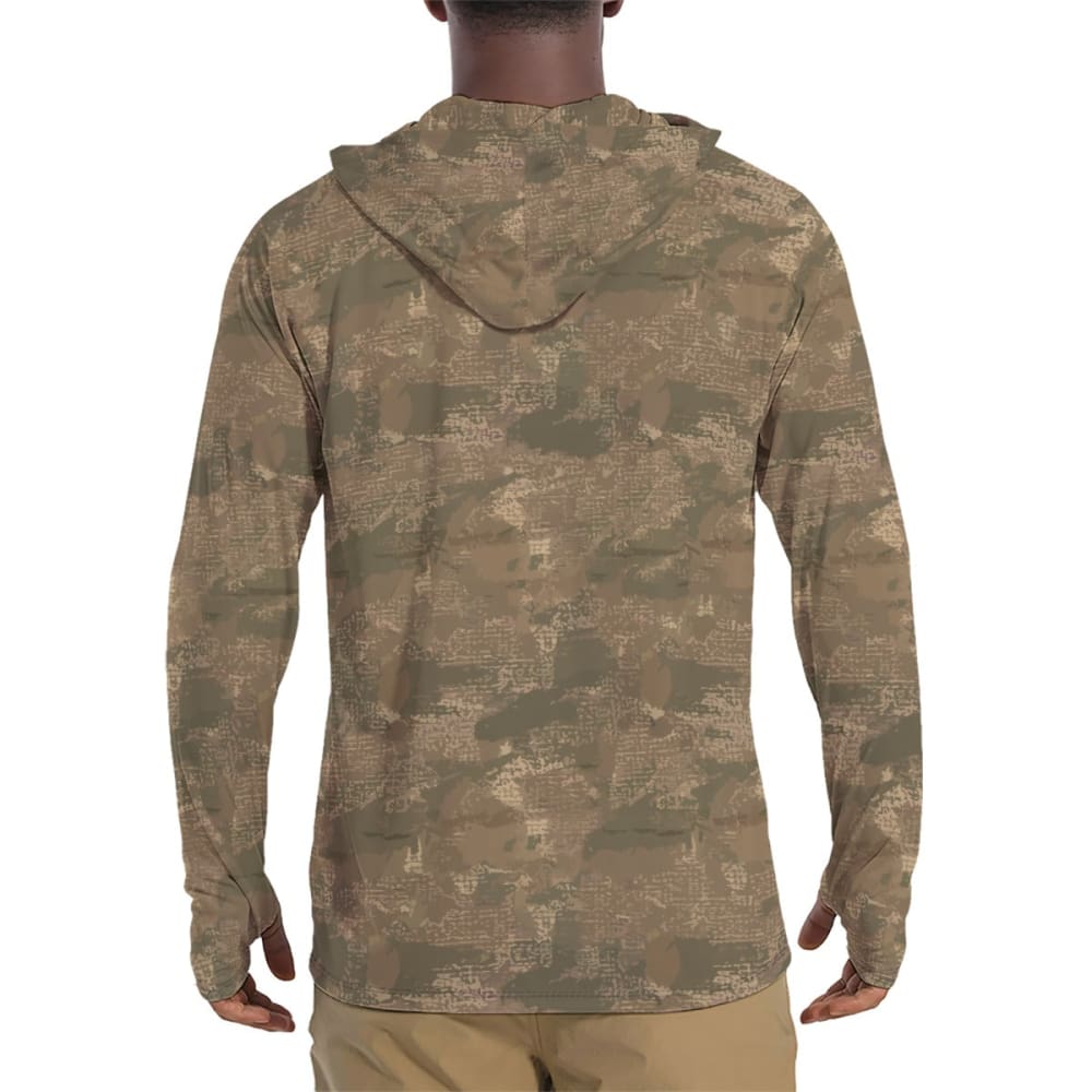 Ukrainian Varan CAMO Men’s Sunscreen Sports Hoodie With Thumb Holes - Mens Sunscreen Sports Hoodie With Thumb Holes