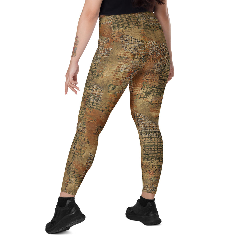 Ukrainian Varan Textured CAMO Leggings with pockets - Womens With Pockets