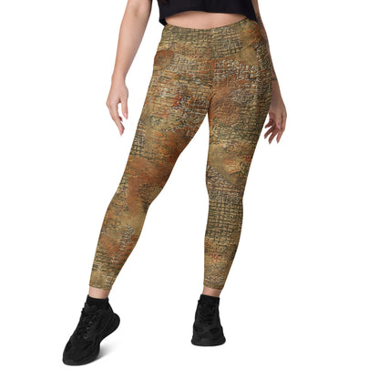 Ukrainian Varan Textured CAMO Leggings with pockets - Womens With Pockets