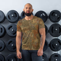Ukrainian Varan Textured CAMO Men’s Athletic T - shirt - XS Mens