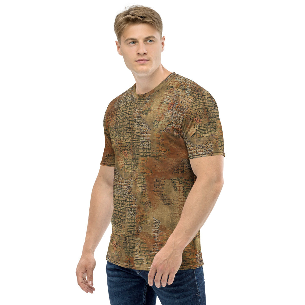 Ukrainian Varan Textured CAMO Men’s t-shirt - Mens T-Shirt