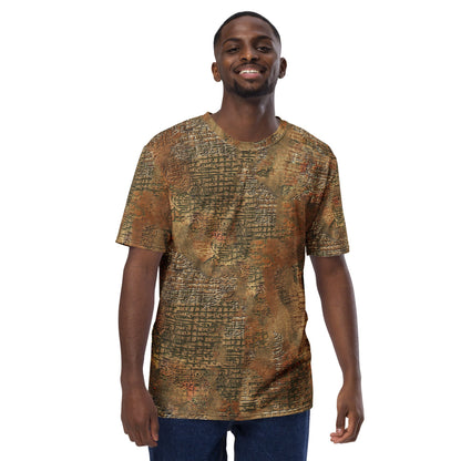 Ukrainian Varan Textured CAMO Men’s t-shirt - Mens T-Shirt