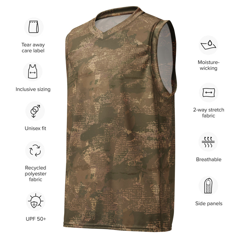 Varan Multi-Terrain Ukrainian CAMO Unisex Basketball Jersey