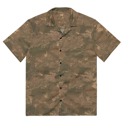 Ukrainian Varan CAMO Unisex button shirt - 2XS - Button Shirt