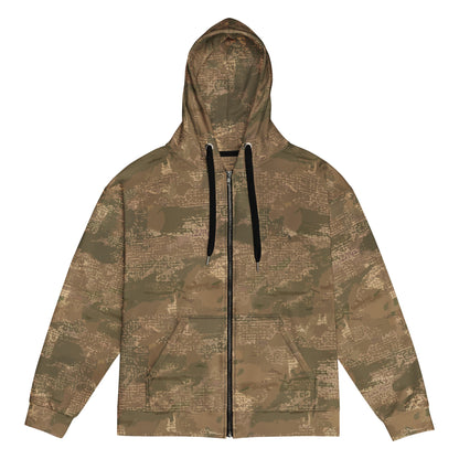 Ukrainian Varan CAMO Unisex zip hoodie - 2XS - Zip Hoodies