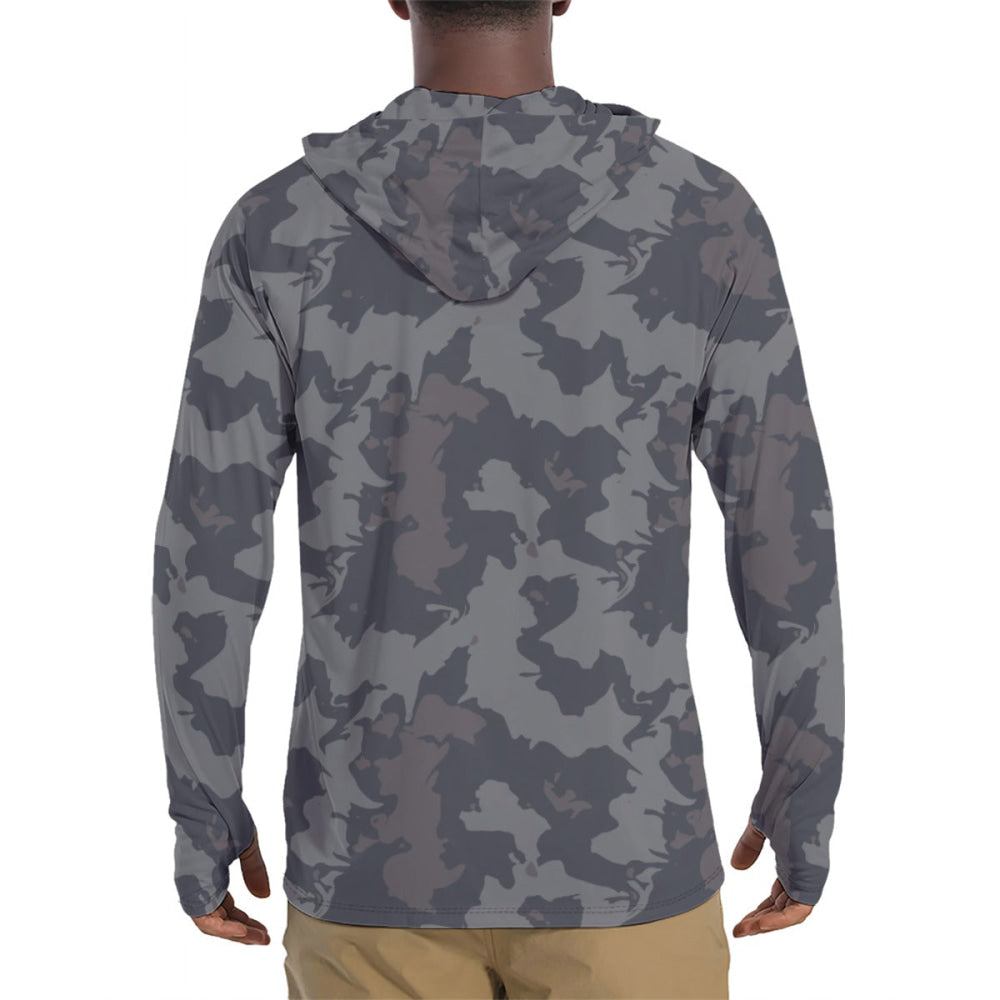 Urban Rust CAMO Men’s Sunscreen Sports Hoodie With Thumb Holes - Mens