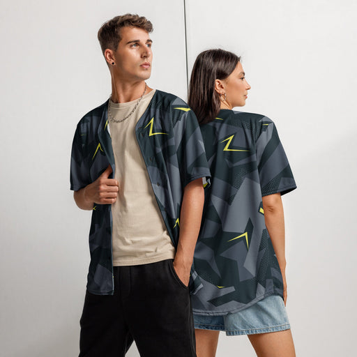 Urban Voltage CAMO Unisex Baseball Jersey - 2XS