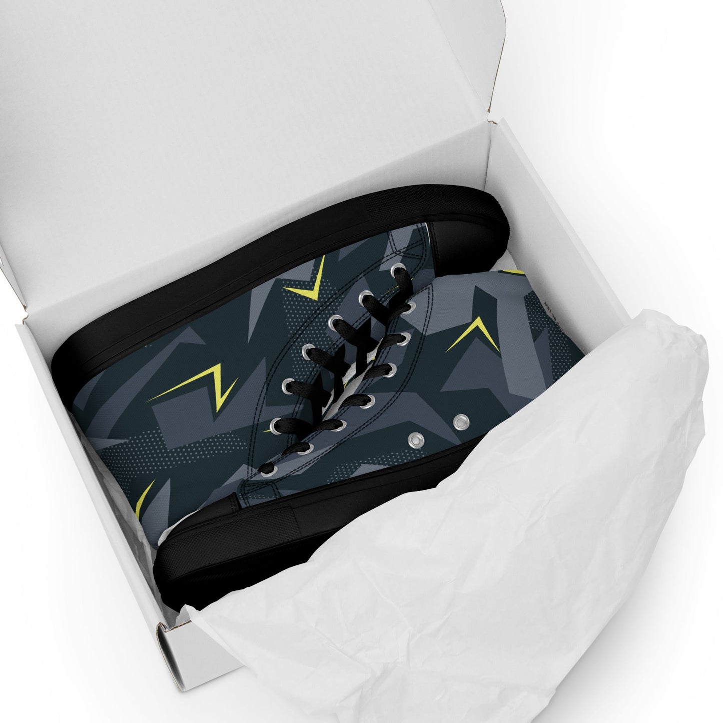 Urban Voltage CAMO Mens High-Top Canvas Shoes