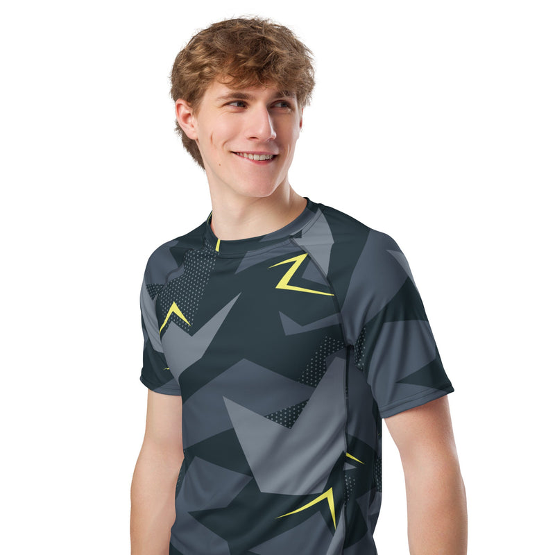 Urban Voltage CAMO Mens Short-Sleeve Rash Guard - SS