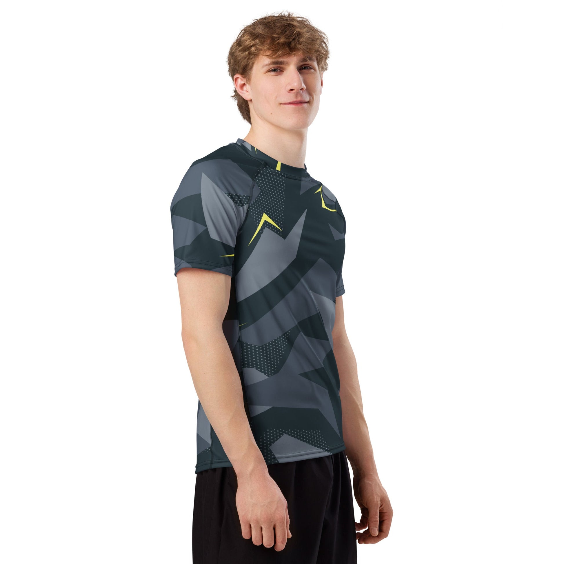 Urban Voltage CAMO Mens Short-Sleeve Rash Guard