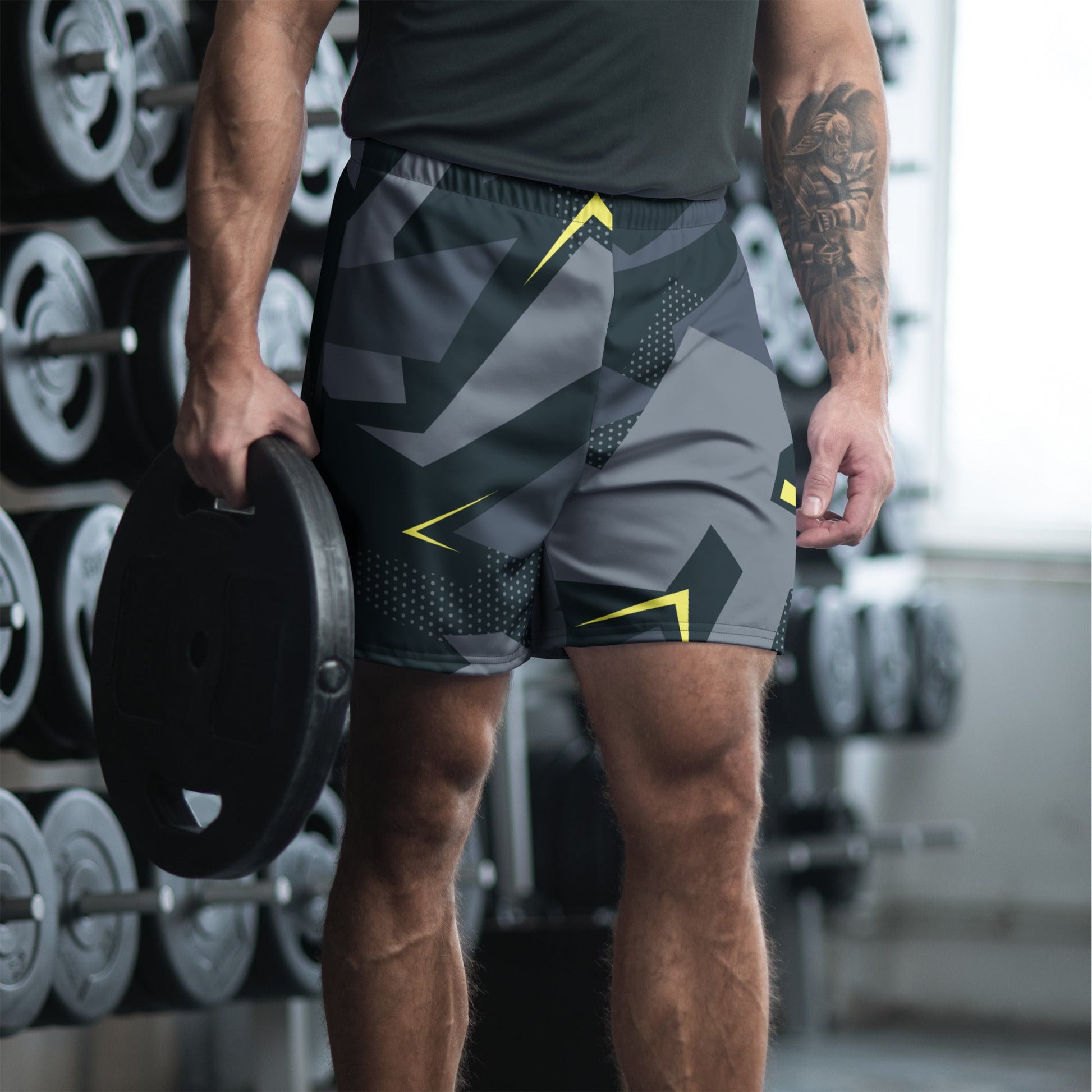 Urban Voltage CAMO Unisex Athletic Long Shorts - 2XS