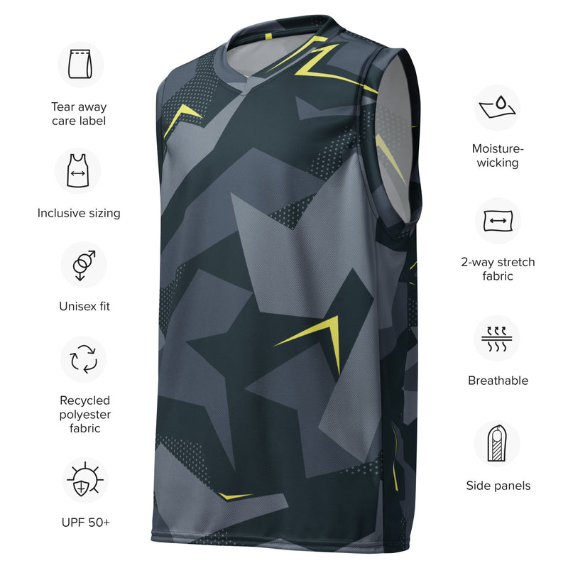 Urban Voltage CAMO Unisex Basketball Jersey