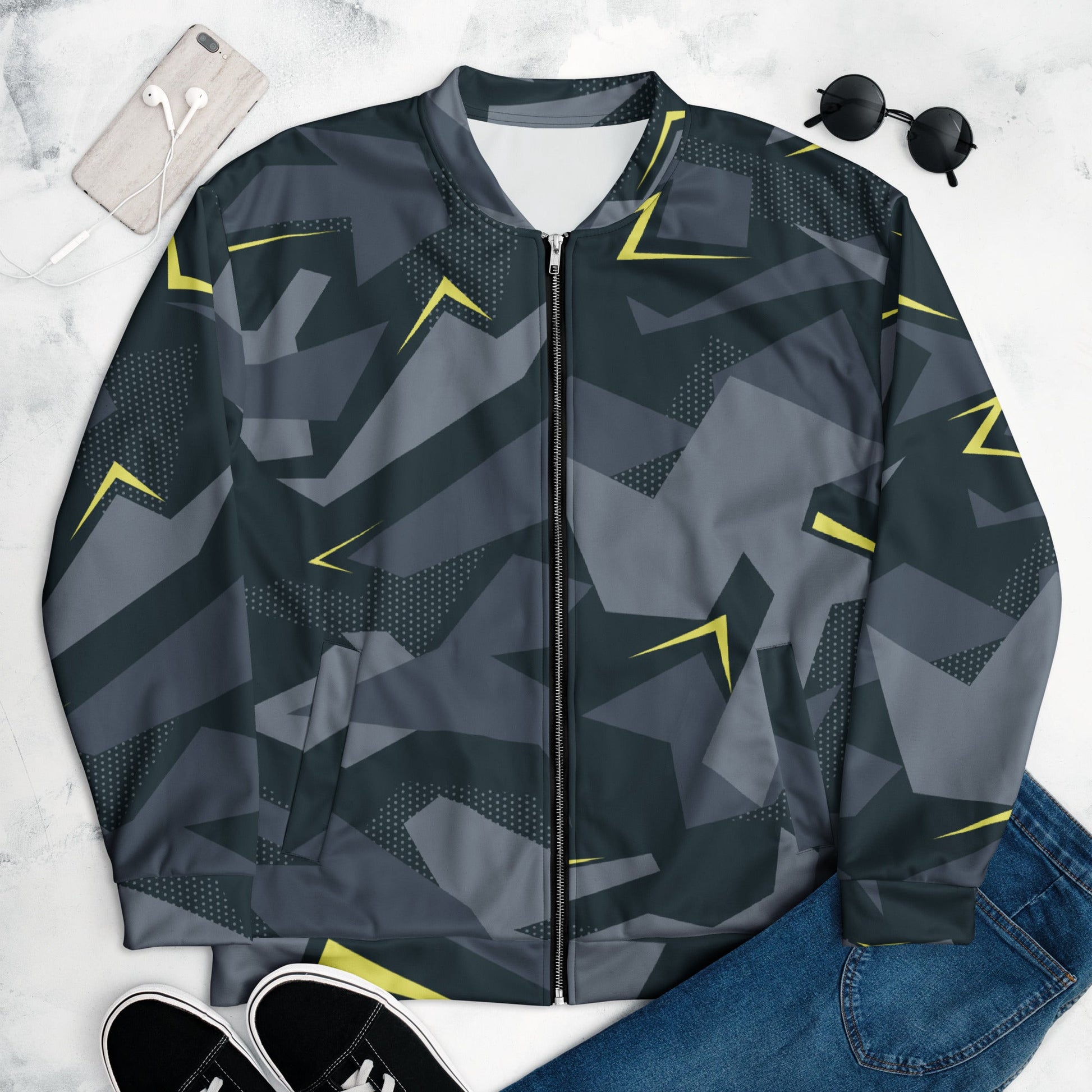 Urban Voltage CAMO Unisex Bomber Jacket